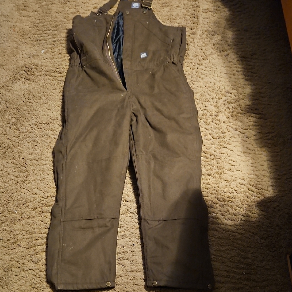 Insulated Brown Work Overalls